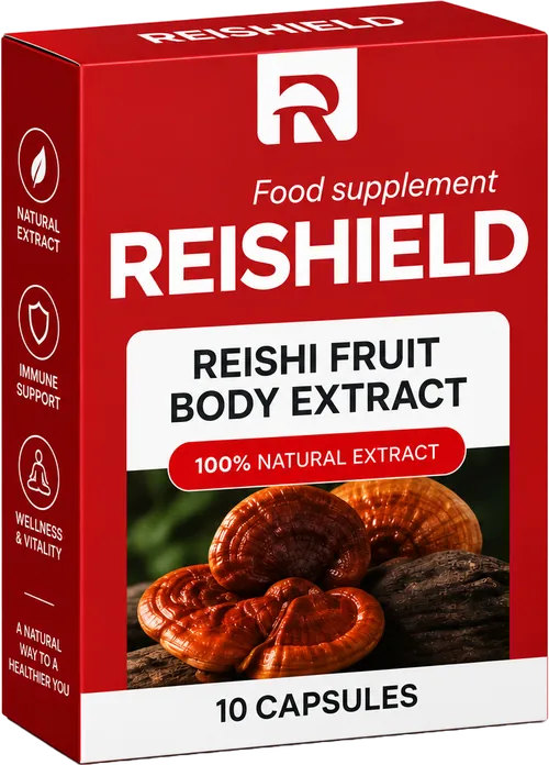 Packung REISHIELD Capsules mit 10 Kapseln